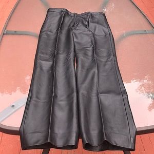 New Frontier leather pants, size 8, excellent condition.